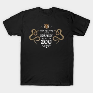 Don't Talk To Me Until I've Bought My Zoo (black) T-Shirt